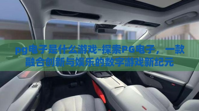 pg电子是什么游戏-探索PG电子，一款融合创新与娱乐的数字游戏新纪元