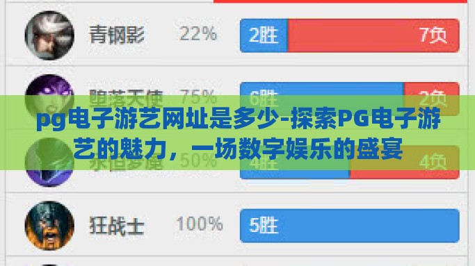 pg电子游艺网址是多少-探索PG电子游艺的魅力，一场数字娱乐的盛宴