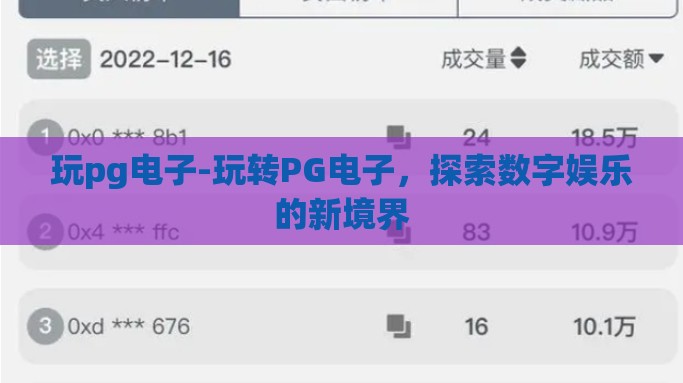 玩pg电子-玩转PG电子，探索数字娱乐的新境界