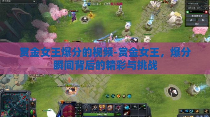 赏金女王爆分的视频-赏金女王，爆分瞬间背后的精彩与挑战