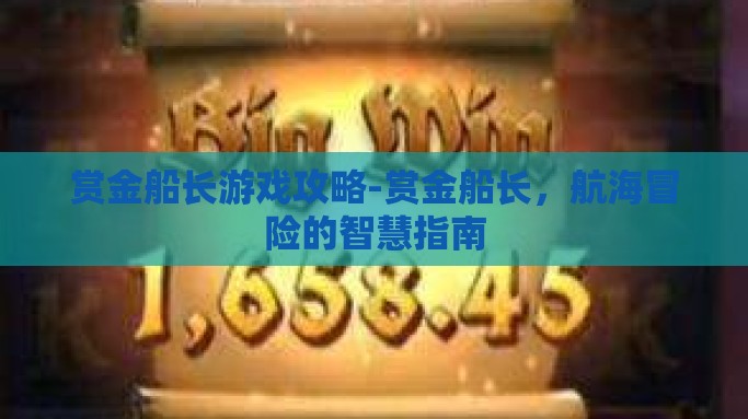 赏金船长游戏攻略-赏金船长，航海冒险的智慧指南