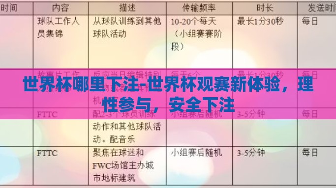 世界杯哪里下注-世界杯观赛新体验，理性参与，安全下注