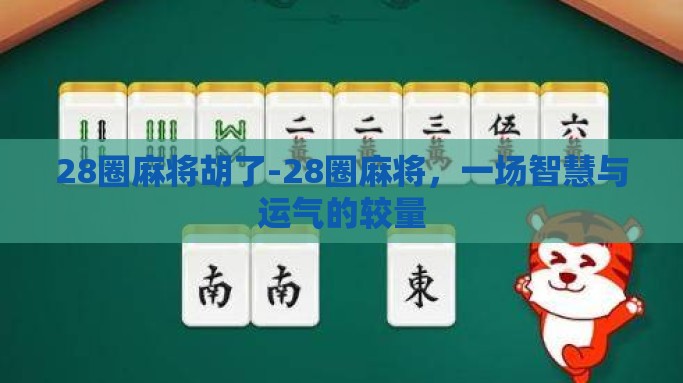 28圈麻将胡了-28圈麻将，一场智慧与运气的较量