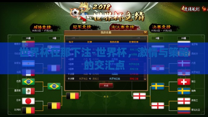 世界杯在那下注-世界杯，激情与策略的交汇点
